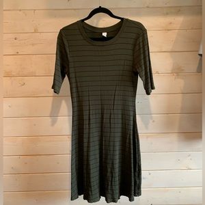 Old Navy | Green Ribbed Dress